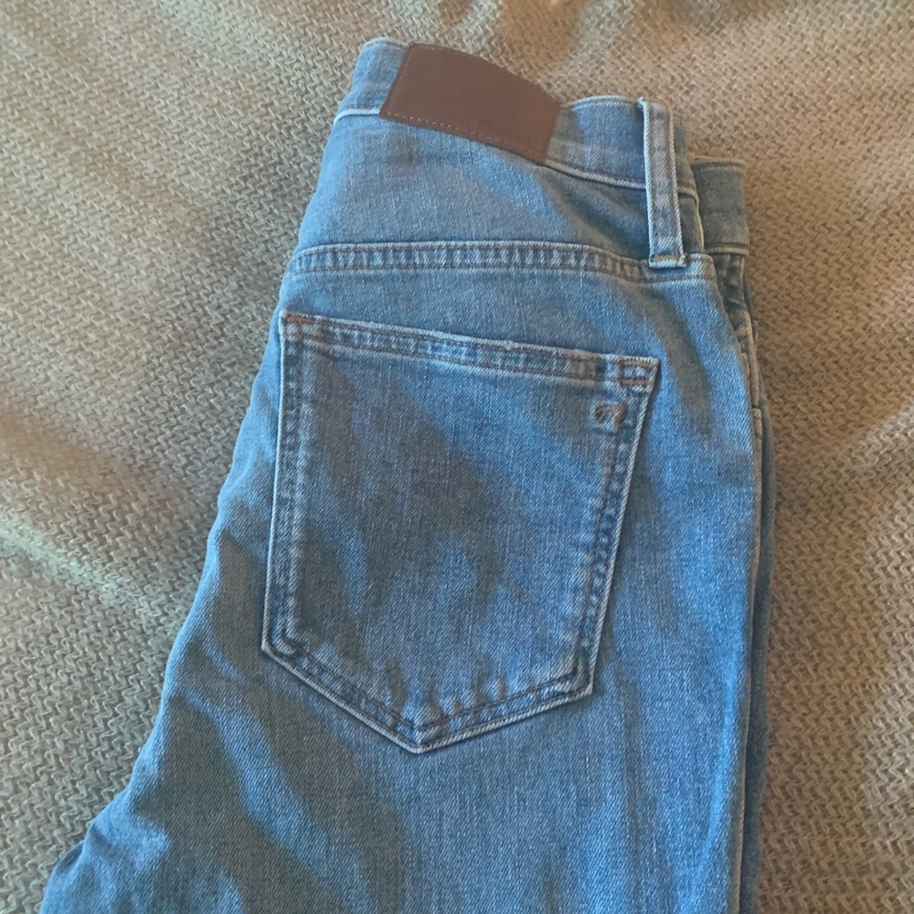 Madewell high rise acid wash jeans
